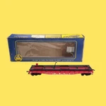 Vintage Ahm Ho Scale Red Southern Flat Car Cables Load. Fixed Price $21.99.