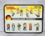Woodland Scenics Accents A1850, Road Crew, Construction, Ho Scale. Fixed Price $11.95.