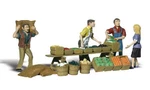 Woodland Scenics 1/87 Ho Scale Farmers Market Figures Accents A1896 14PCS. Fixed Price $20.25.
