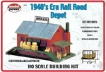 Ho 1:87 Scale Rail Road Depot With Loading Dock Kit Model Power New Box 625. Fixed Price $21.74.