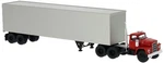 Brekina Dodge CT-900 Tractor & 45' Van Trailer Red Undecorate #86305 Ho Scale. Fixed Price $43.95.