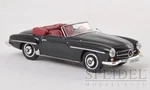 Ho 1:87 Ricko # 38193 - Mercedes 190 Sl (W121 Bii), Black Top Down. Fixed Price $9.95.