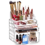 Clear Cosmetic Storage Organizer Versatile Classy Display Vanity Case Box. Fixed Price $31.88.