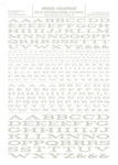Woodland Scenics MG716 Extended Roman Letters White 1/16-1/4" Train Decal Sheet. Fixed Price $7.25.