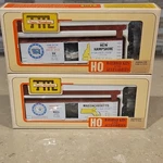 2 Vtg Ho Scale Tm, Train Miniature Commemorative State Box Car Kits Ma & Nh. Fixed Price $17.99.