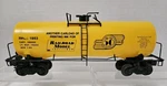 Vtg. Ahm Gauge Railroad Model Craftsman Tank Car, With Lionel Postwar Trucks. Fixed Price $21.88.
