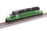 Kato 1764822 Emd SD40-2 (early) Burlington Northern #6328 (dc). Fixed Price $95.00.