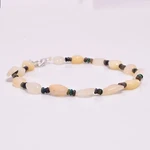 23.3 Ct. Fire Ethiopian Opal Gemstone Mix Shape Smooth Beads Bracelet 8" A-3745. Fixed Price $76.34.