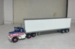 Athearn Ho 1/87 Mack Truck Stars & Stripes Owner Operator 40' Freuhauf Trailer. Fixed Price $155.00.