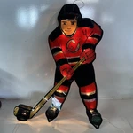 Nj Devils Double Sided Light Up Player Christmas Hockey Nhl Vtg New Jersey. Fixed Price $99.99.