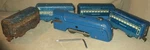 Marx The Mercury Blue New York Central Steam Wind Up Train Set, Working But Read. Fixed Price $184.99.