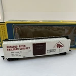 A.h.m. Mccloud River Railroad Company Cushion Service Box Car Ho Guage 5582-04. Fixed Price $16.95.