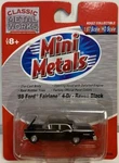 Classic Works 30194 Ho Mini Metals Raven Black '59 Ford Fairlane 4-DR Car. Fixed Price $25.49.