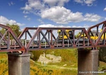 Single Track Steel Truss Bridge (excluding Piers) Oo/ho Gauge Kibri 39701. Fixed Price $56.20.