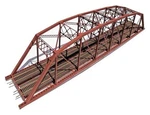 Central Valley Ho Scale 1900 200' Double Track Heavy Duty Laced-parker Truss .... Fixed Price $119.95.