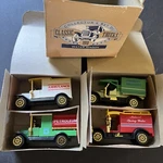 Readers Digest Water Wagon Delivery Van Classic Trucks Collectors Set Of Four. Fixed Price $10.95.