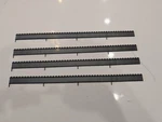 Ho Scale Iron Railing Fence For 1:87 Train Scenery 4PK 1/2" Tall 9 3/4" Long. Fixed Price $12.00.