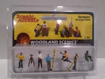 Woodland Scenics A1883 Ho Scale Surveyors 7 Pieces New In Package. Fixed Price $14.99.