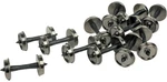 Walthers Proto Ho Scale 36" Wheelsets Metal Wheels/plastic Axles (12-PACK). Fixed Price $11.99.