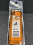 Plastruct 90621 Styrene Square Tube 1/8"X 15" (7) New Sealed (PL041626-05). Fixed Price $7.50.