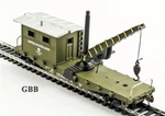 Ho Scale Us Army Work Caboose With Crane Model Power New 98195. Fixed Price $20.00.