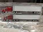 Tonkin (tns) Kenworth W-900L W/53' Dryvan 1:87 Ho Scale Viper Red (lot Of 2). Fixed Price $89.95.