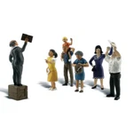 Woodland Scenics Accents A1925 Figures - Sermon The Crate Pkg (7) Ho Scale. Fixed Price $14.99.