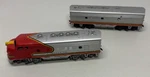 Athearn Ho Santa Fe Locomotive 42005 Engine And Dummy Car Clean. Fixed Price $49.99.