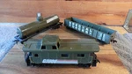 3 Ho Scale Tyco Gi Joe Special Forces Freight Cars-gondola Caboose Tank. Fixed Price $25.00.
