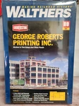 George Roberts Printing Inc Walthers Model Railroad Building 933-3046 Ho Kit. Fixed Price $46.99.