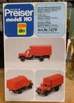 Preiser Ho Modell Kit #1278 Magirus Civil Protection Tank Lorry Truck Nib. Fixed Price $29.99.