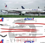 V1 Decals Boeing 757-200 Transat For 1/144 Minicraft Model Airplane Kit. Fixed Price $16.00.