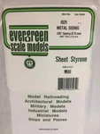 .030" Opaque White Styrene Corrugated Siding By Evergreen Scale Models EVG4525. Fixed Price $7.99.