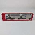 Herpa Promotex #6053 - 1:87 Overnite Tractor W/ Double Trailers In Box. Fixed Price $22.45.