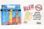 Model Power Mrc Ho Scale Six Pack Assortment 41' Beer Reefer Car Set Nib. Fixed Price $58.00.