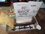 Athearn, Ho Guage Southern Pacific Pulpwood Rack Car, New Kit (inv 9147). Fixed Price $17.75.