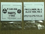 P-140-058 Traction Tire Factory Original Parts, Ahm & Rivarossi Ho Scale Trains. Fixed Price $13.99.