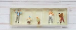 Preiser Mini-figures 1010157, Team Railroad Track Loading Crew, 1/87 Ho Scale. Fixed Price $11.95.