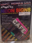 Miller Engineering Light Works #1781 Cafe Sign Kit New. Fixed Price $29.99.