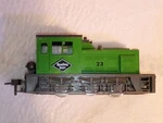 FB4: Atlas "0" Gauge Scale Wdt Industrial Switcher Reading Train No. 6123. Fixed Price $53.99.