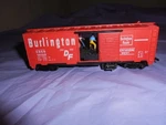 Ho Burlington Route Cb&q 19720 Box Car, Untested. Fixed Price $6.95.