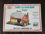 Model Power "1940'S Era" Rail Road Depot - Ho Scale Building Kit New/sealed. Fixed Price $15.88.