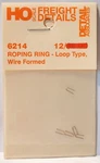 Detail Associates Ho #6214 Roping Ring -- Formed Wire PKG(12) Flats, Gons. Fixed Price $5.94.