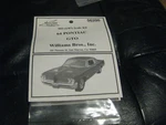 Sealed 1964 Pontiac Gto In Ho 1/87 Scale By Williams Bros. Fixed Price $17.99.