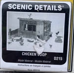 Woodland Scenics D215 Ho Scale Chicken Coop Kit. Fixed Price $22.00.