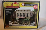 Ho Scale Woodland Scenics, Fresh Market, Pre-fab Building Kit #PF5180. Fixed Price $48.00.