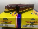 Soo Line F3 A/b Units - Dcc Genesis Sound " Burgundy $ Ho Scale New Sealed. Fixed Price $549.95.