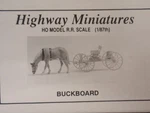 Jordan Models Highway Miniatures Buckboard Kit #360-104. Fixed Price $18.00.