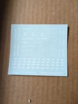 Ho Scale Walthers Powered American Crane Baldwin Lima Decal Sheet Parts Only. Fixed Price $8.99.