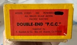 Ho Suydam #5001 Pacific Electric Double-end "p.c.c." Streetcar ( Powered). Fixed Price $165.95.